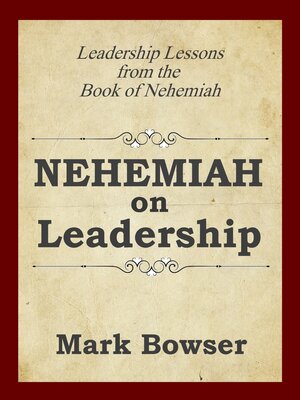 cover image of Nehemiah on Leadership